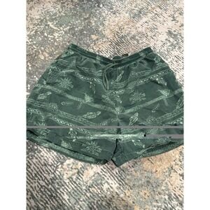 Vintage Rare Timberland Swim Trunks Green Fish Print 29" Waist